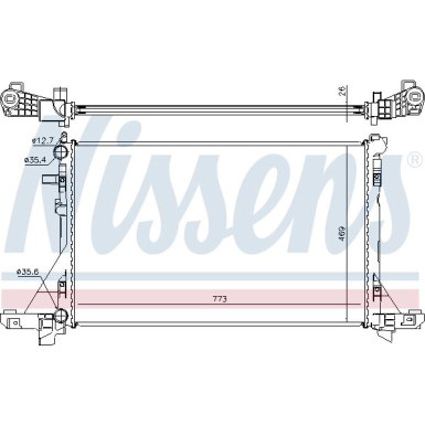 Nissens | Kühler, Motorkühlung | 630732