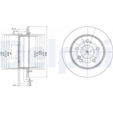 Delphi | Bremsscheibe | BG2291