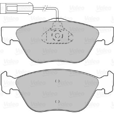 Valeo | Bremsbelagsatz, Scheibenbremse | 598308