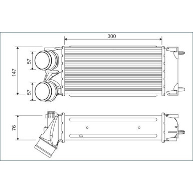 Valeo | Ladeluftkühler | 822925