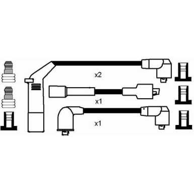 NGK | Zündleitungssatz | 7367