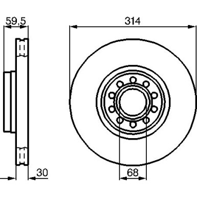 BOSCH | Bremsscheibe | 0 986 478 617