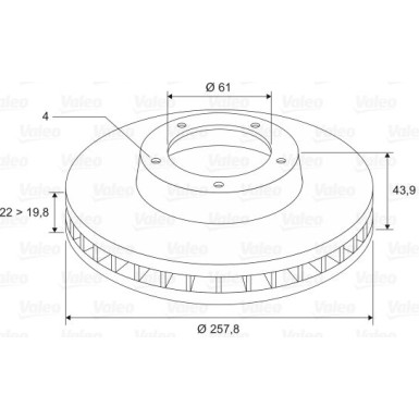Valeo | Bremsscheibe | 197508