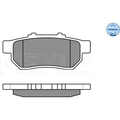 Meyle | Bremsbelagsatz, Scheibenbremse | 025 217 3813/W