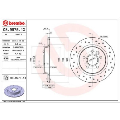 Brembo | Bremsscheibe | 08.9975.1X