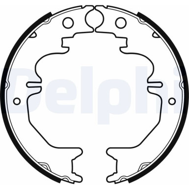 Delphi | Bremsbackensatz, Feststellbremse | LS2053