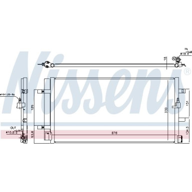 Nissens | Kondensator, Klimaanlage | 940453