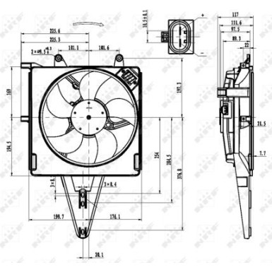 NRF | Lüfter, Motorkühlung | 47431