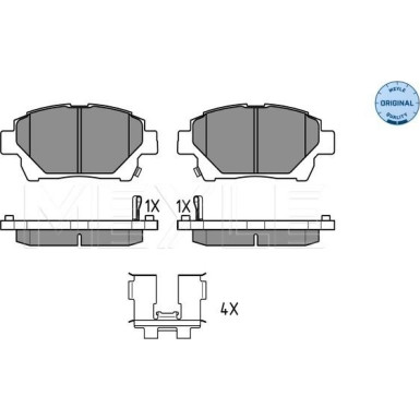 Meyle | Bremsbelagsatz, Scheibenbremse | 025 235 1015/W