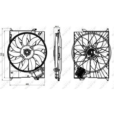 NRF | Lüfter, Motorkühlung | 47852