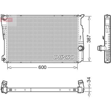 Denso | Kühler, Motorkühlung | DRM05006