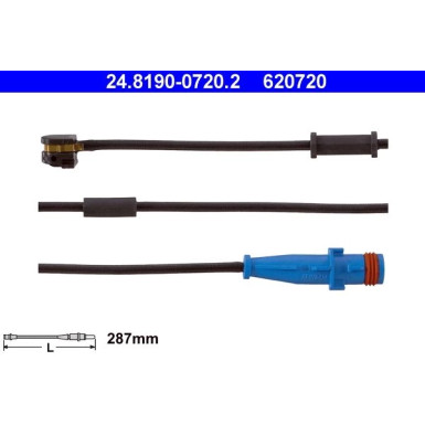 ATE | Warnkontakt, Bremsbelagverschleiß | 24.8190-0720.2