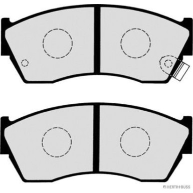 Herth+Buss Jakoparts | Bremsbelagsatz, Scheibenbremse | J3608005
