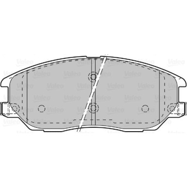 Valeo | Bremsbelagsatz, Scheibenbremse | 598871