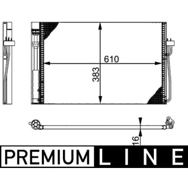 Mahle | Kondensator, Klimaanlage | AC 345 000P