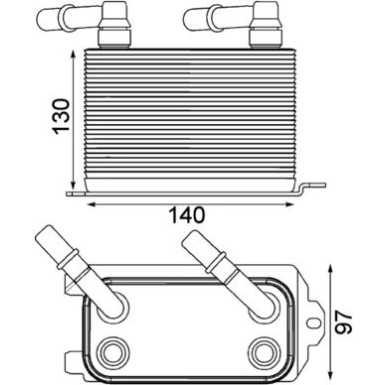 Mahle | Ölkühler, Automatikgetriebe | CLC 228 000P