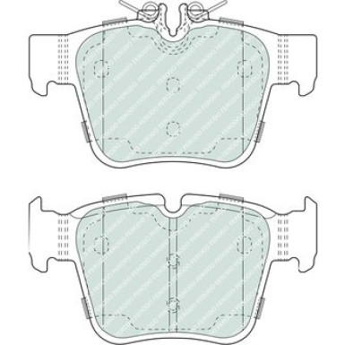 Ferodo | Bremsbelagsatz, Scheibenbremse | FDB5017
