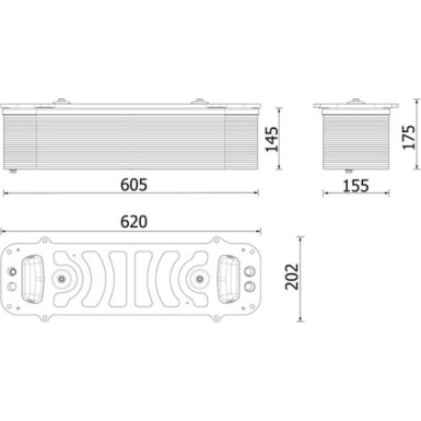 Mahle | Ladeluftkühler | CI 699 000P