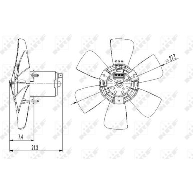 NRF | Lüfter, Motorkühlung | 47391