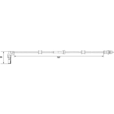 BOSCH | Sensor, Raddrehzahl | 0 265 007 532