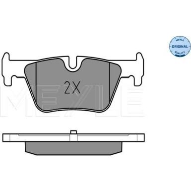 Meyle | Bremsbelagsatz, Scheibenbremse | 025 253 0717