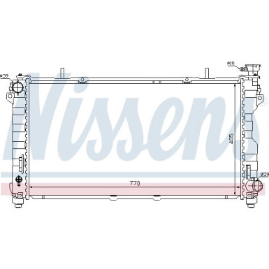 Nissens | Kühler, Motorkühlung | 61004