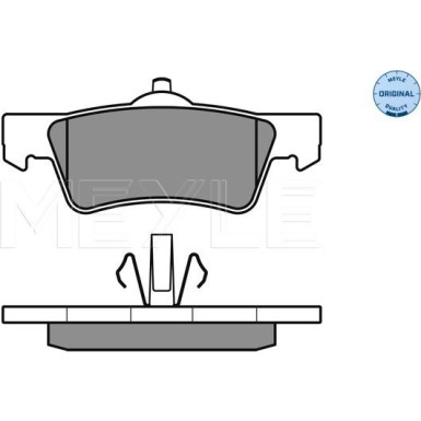 Meyle | Bremsbelagsatz, Scheibenbremse | 025 243 6719/W