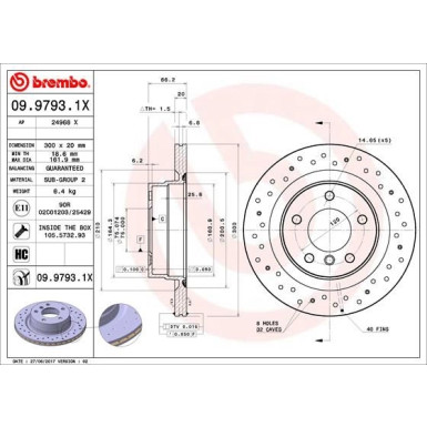 Brembo | Bremsscheibe | 09.9793.1X