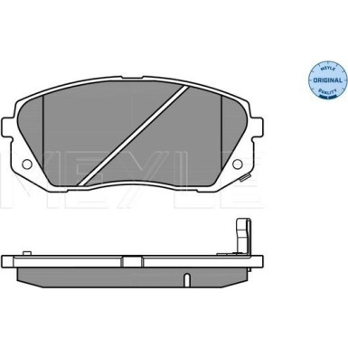 Meyle | Bremsbelagsatz, Scheibenbremse | 025 245 0116/W