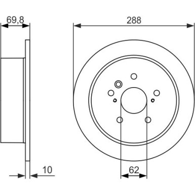 BOSCH | Bremsscheibe | 0 986 479 614