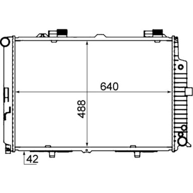 Mahle | Kühler, Motorkühlung | CR 318 000S