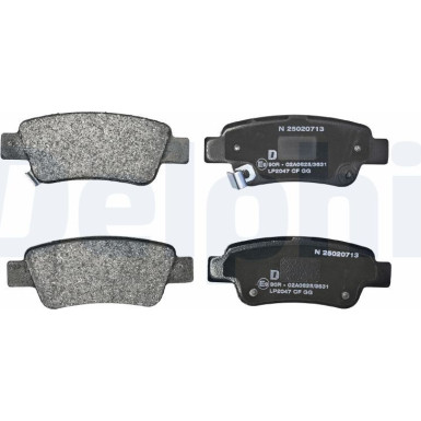 Delphi | Bremsbelagsatz, Scheibenbremse | LP2047 Delphi | Bremsbelagsatz, Scheibenbremse | LP2047