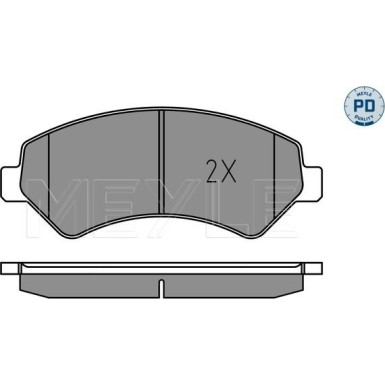 Meyle | Bremsbelagsatz, Scheibenbremse | 025 244 6619-1/PD