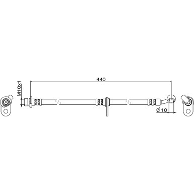 Metzger | Bremsschlauch | 4111847