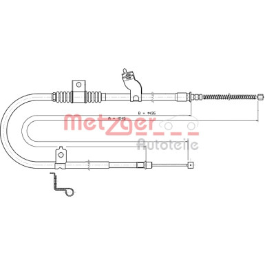 Metzger | Seilzug, Feststellbremse | 17.2290