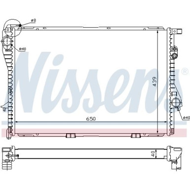 Nissens | Kühler, Motorkühlung | 60752A