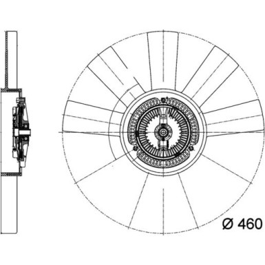 Mahle | Lüfter, Motorkühlung | CFF 443 000P