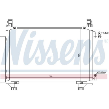 Nissens | Kondensator, Klimaanlage | 940270