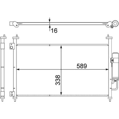 Mahle | Kondensator, Klimaanlage | AC 464 000S