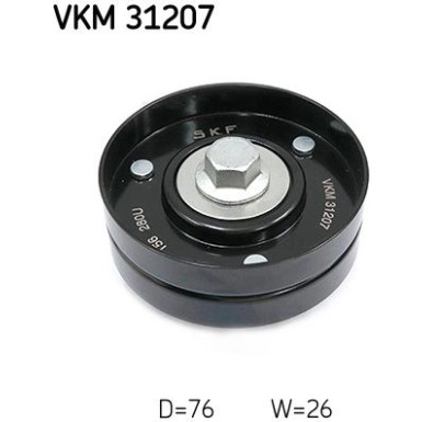 SKF | Umlenk-/Führungsrolle, Keilrippenriemen | VKM 31207