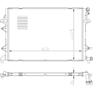 NRF | Kühler, Motorkühlung | 550089