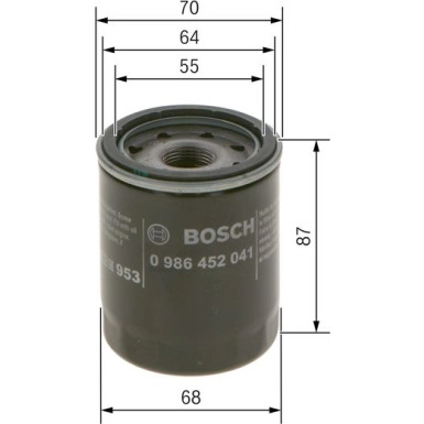 BOSCH 0 986 452 041 Ölfilter