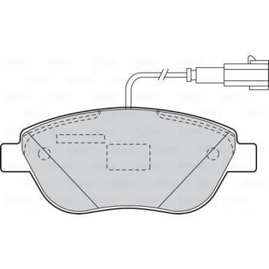 Valeo | Bremsbelagsatz, Scheibenbremse | 301050