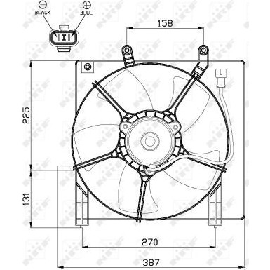 NRF | Lüfter, Motorkühlung | 47487