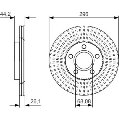 BOSCH | Bremsscheibe | 0 986 479 D15