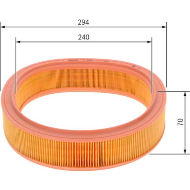 BOSCH 1 457 433 521 Luftfilter