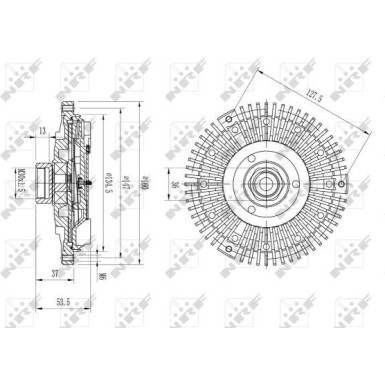 NRF | Kupplung, Kühlerlüfter | 49647