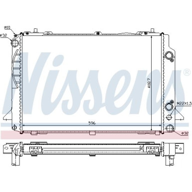 Nissens | Kühler, Motorkühlung | 60467A