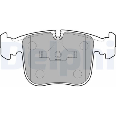 Delphi | Bremsbelagsatz, Scheibenbremse | LP845