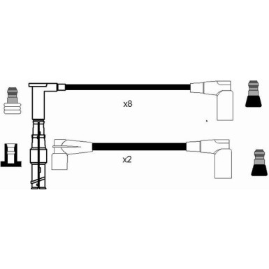 NGK | Zündleitungssatz | 0747